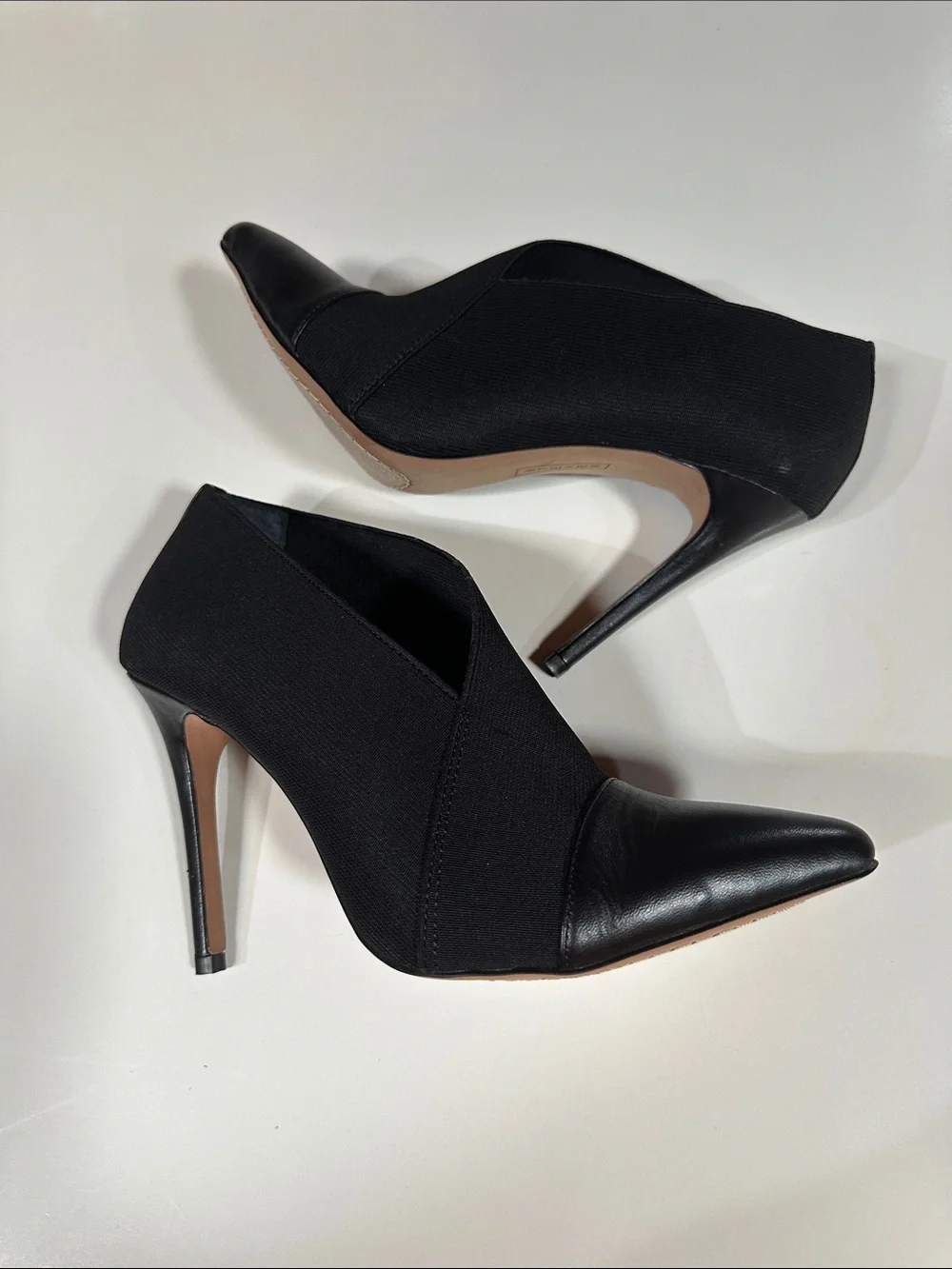 Steven Madden Black Pointed Toe Stiletto Booties